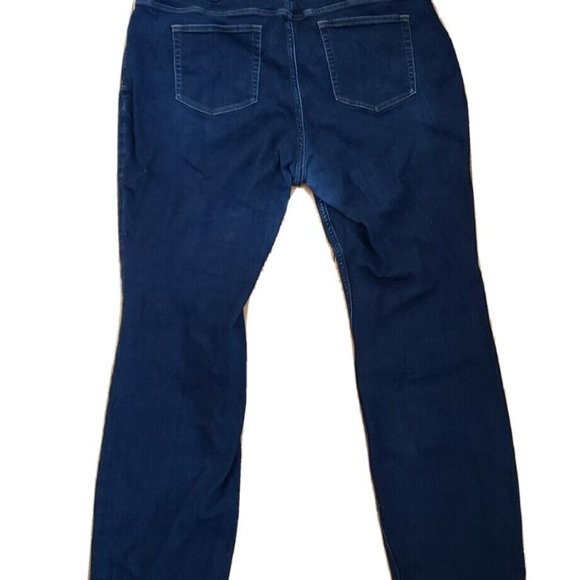 Duluth Trading Co Womens Duluthflex slim Jeans dark wash 20W x 30 inseam 84807 - Picture 6 of 9